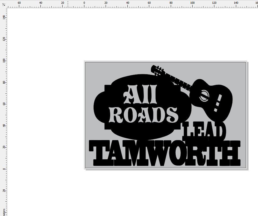 All roads lead Tamworth  150 x 100 min buy 3